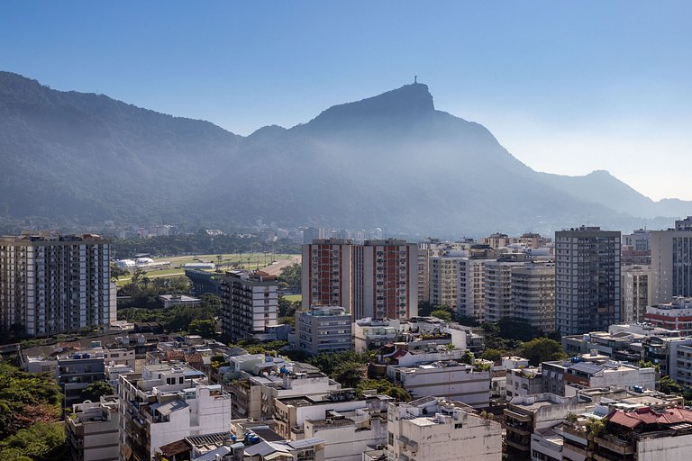 Flat Leblon Vista Mar e Cristo Redentor 150m Metrô